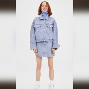 Zara colored denim jacket S-M